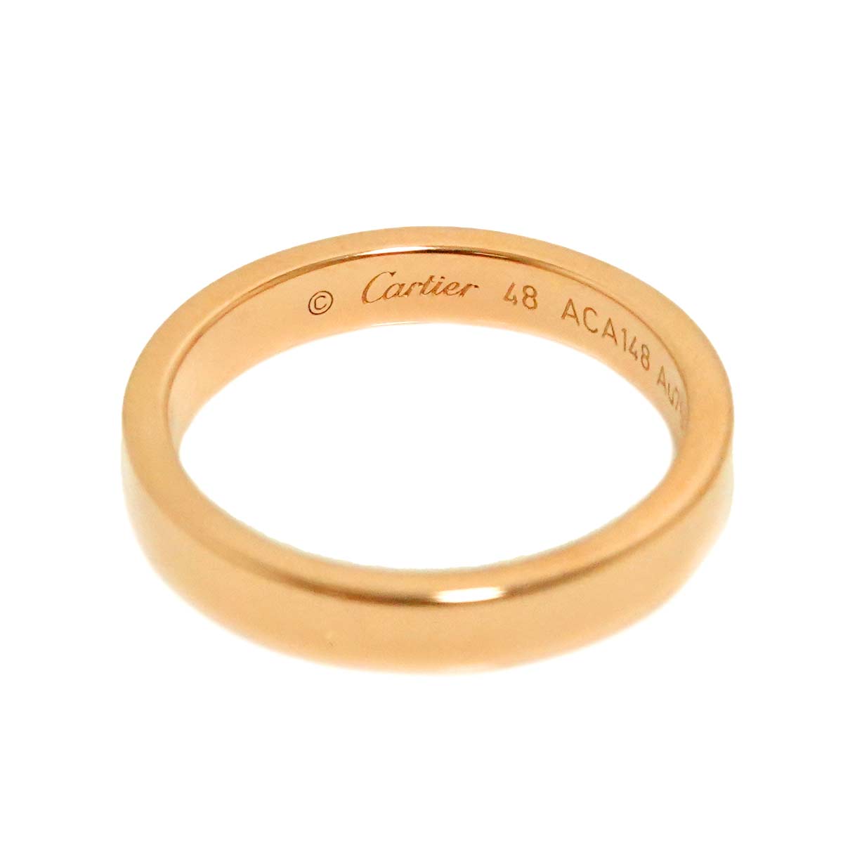 C de Ring 18K Pink Gold 750 Size48 4.5(US)