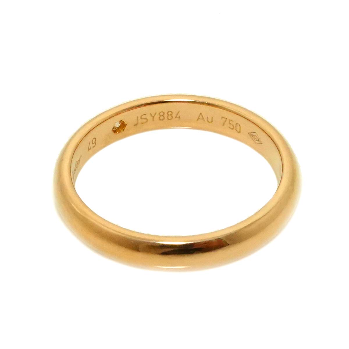 C de Diamond Ring 18K Pink Gold 750 Size49 4.75-5(US)
