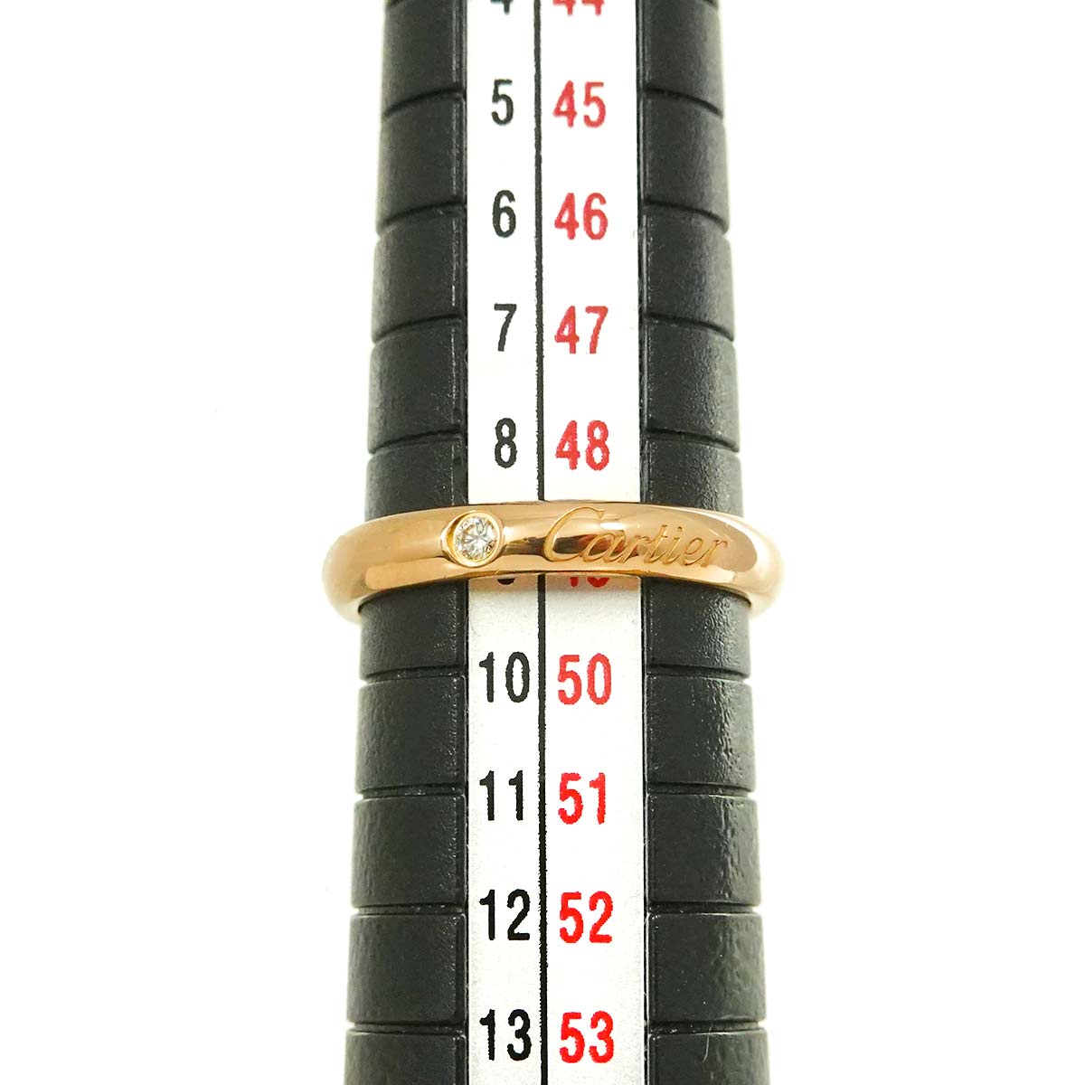 C de Diamond Ring 18K Pink Gold 750 Size49 4.75-5(US)