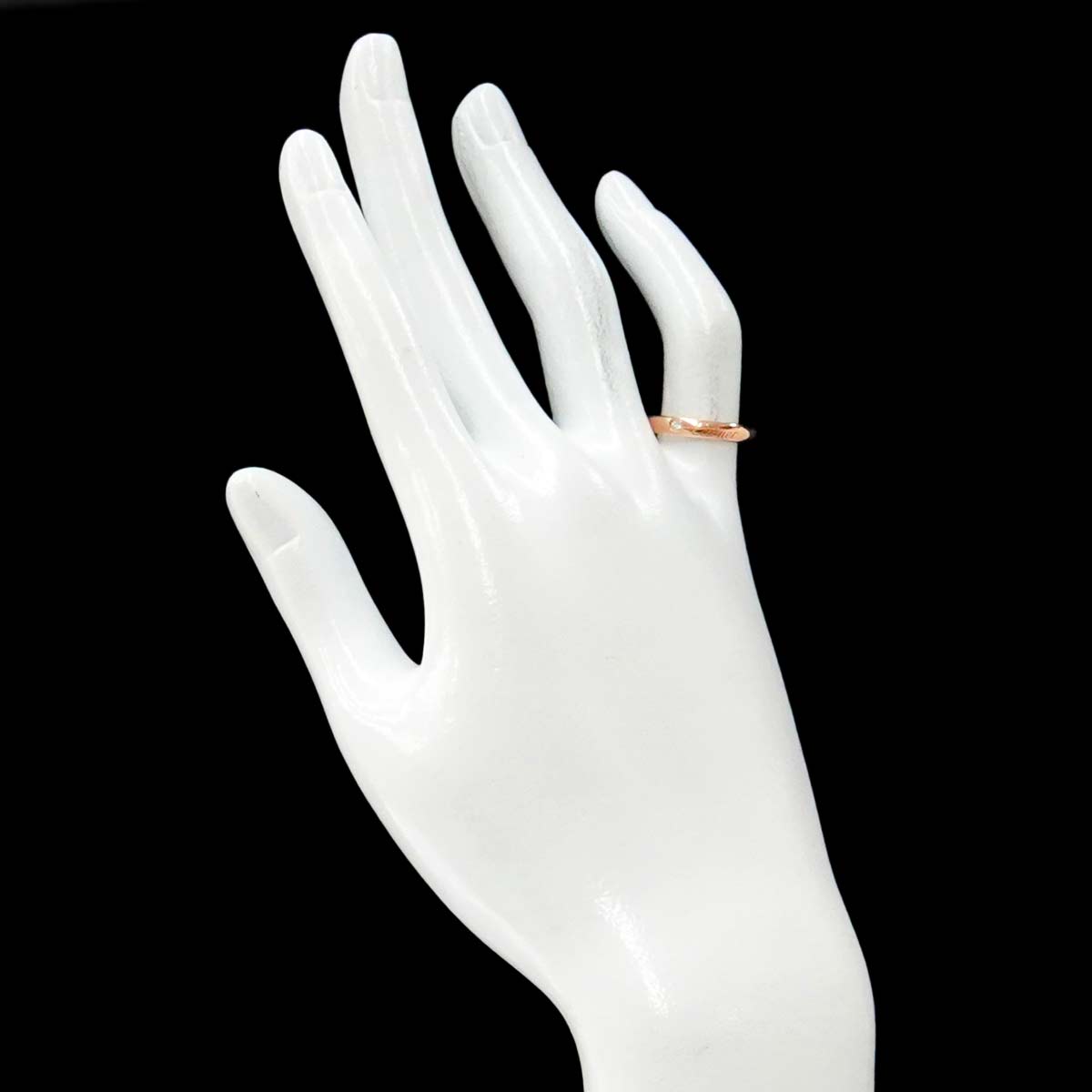 C de Diamond Ring 18K Pink Gold 750 Size49 4.75-5(US)
