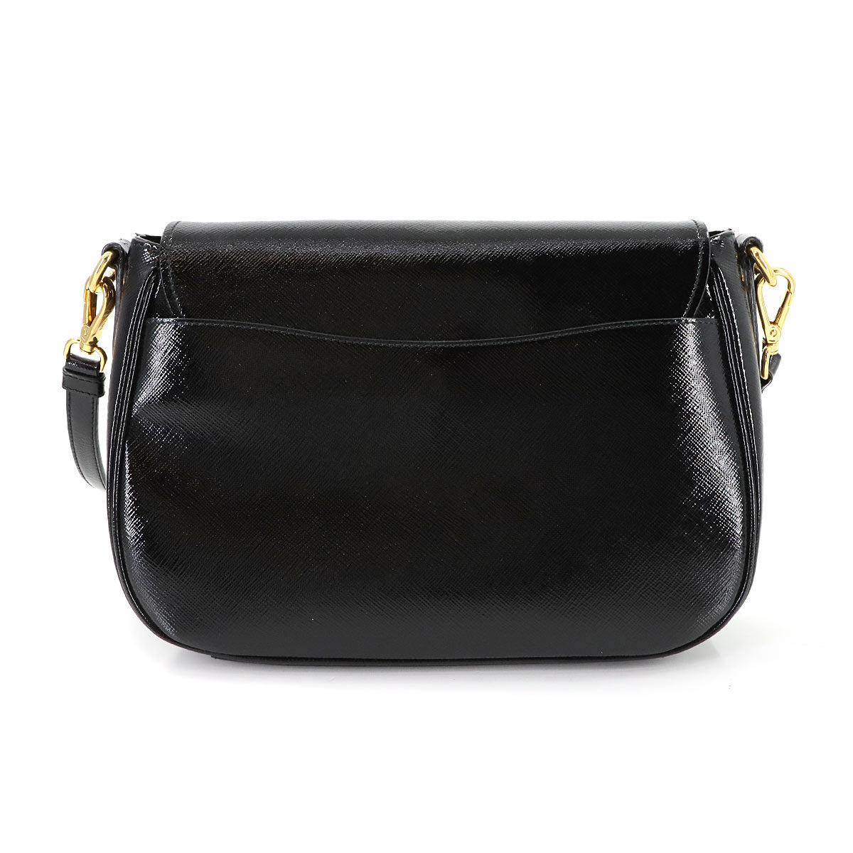 Shoulder Bag Patent Leather Black BT0904 Purse