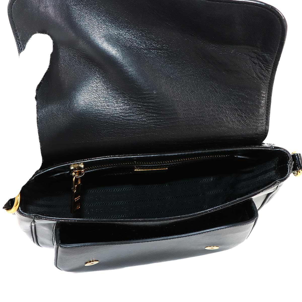 Shoulder Bag Patent Leather Black BT0904 Purse