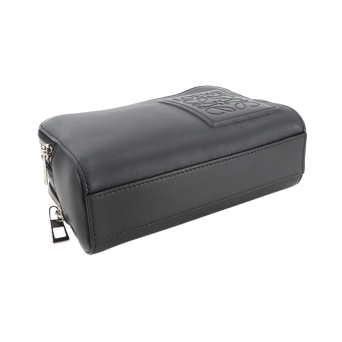 Mini crossbody camera Bag Hand Shoulder Bag Leather Black Anagram