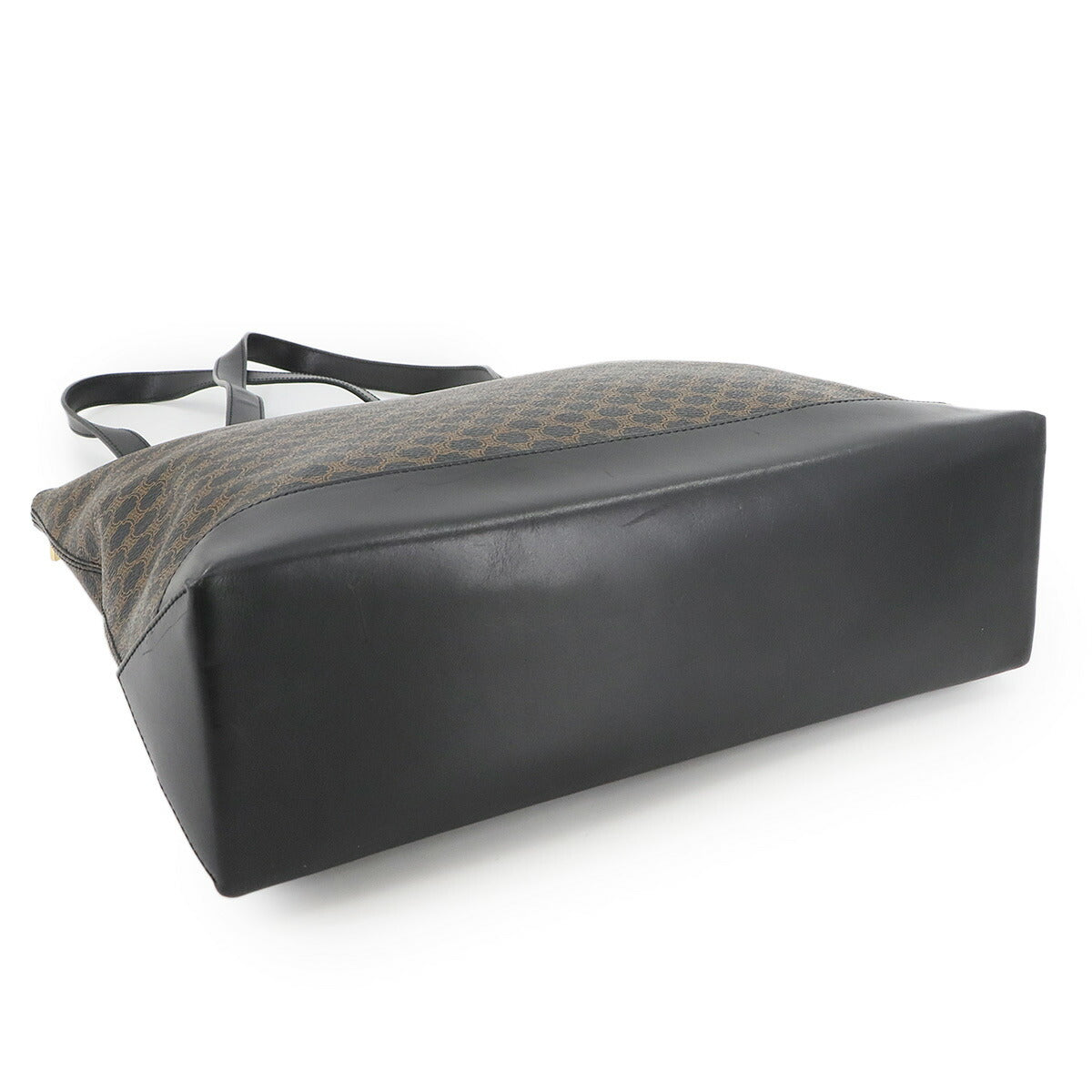 Macadam Tote Bag PVC Leather Black Brown Vintage Purse