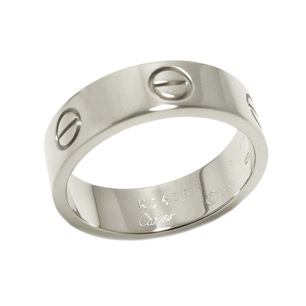 Love Ring 18K White Gold 750 size59 8.25(US)
