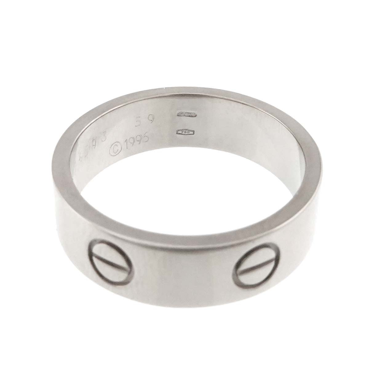 Love Ring 18K White Gold 750 size59 8.25(US)