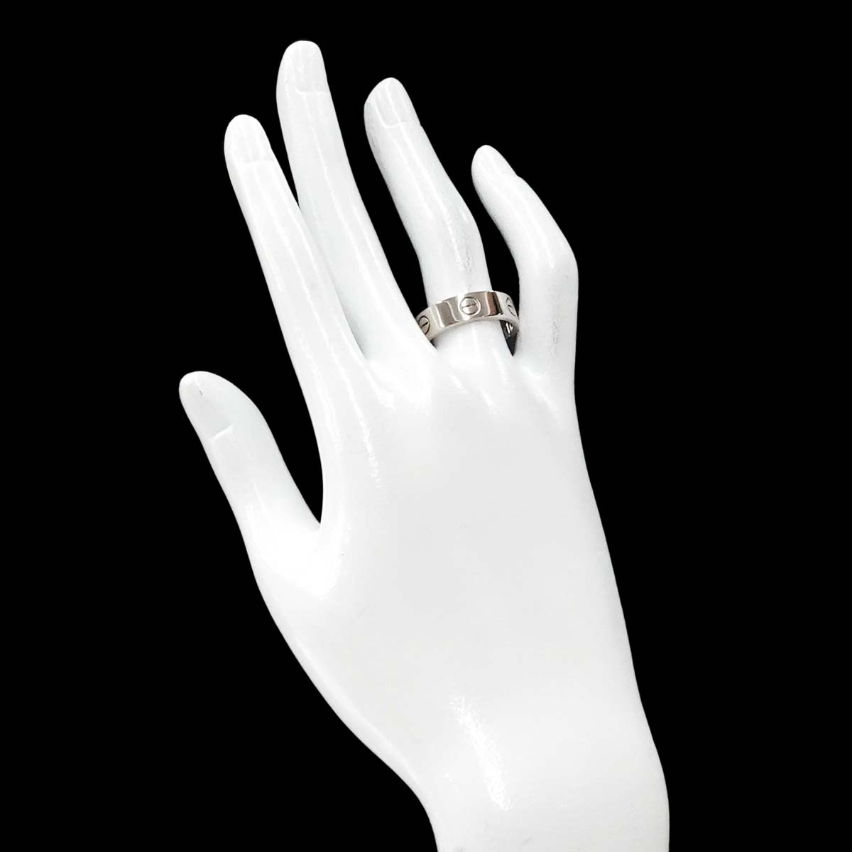 Love Ring 18K White Gold 750 size59 8.25(US)