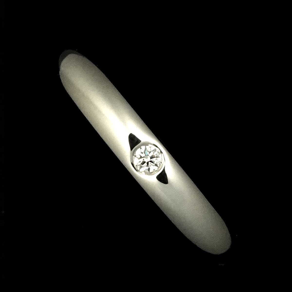 Stacking Band Ring Diamond 1P Platinum Size3.75-4(US)