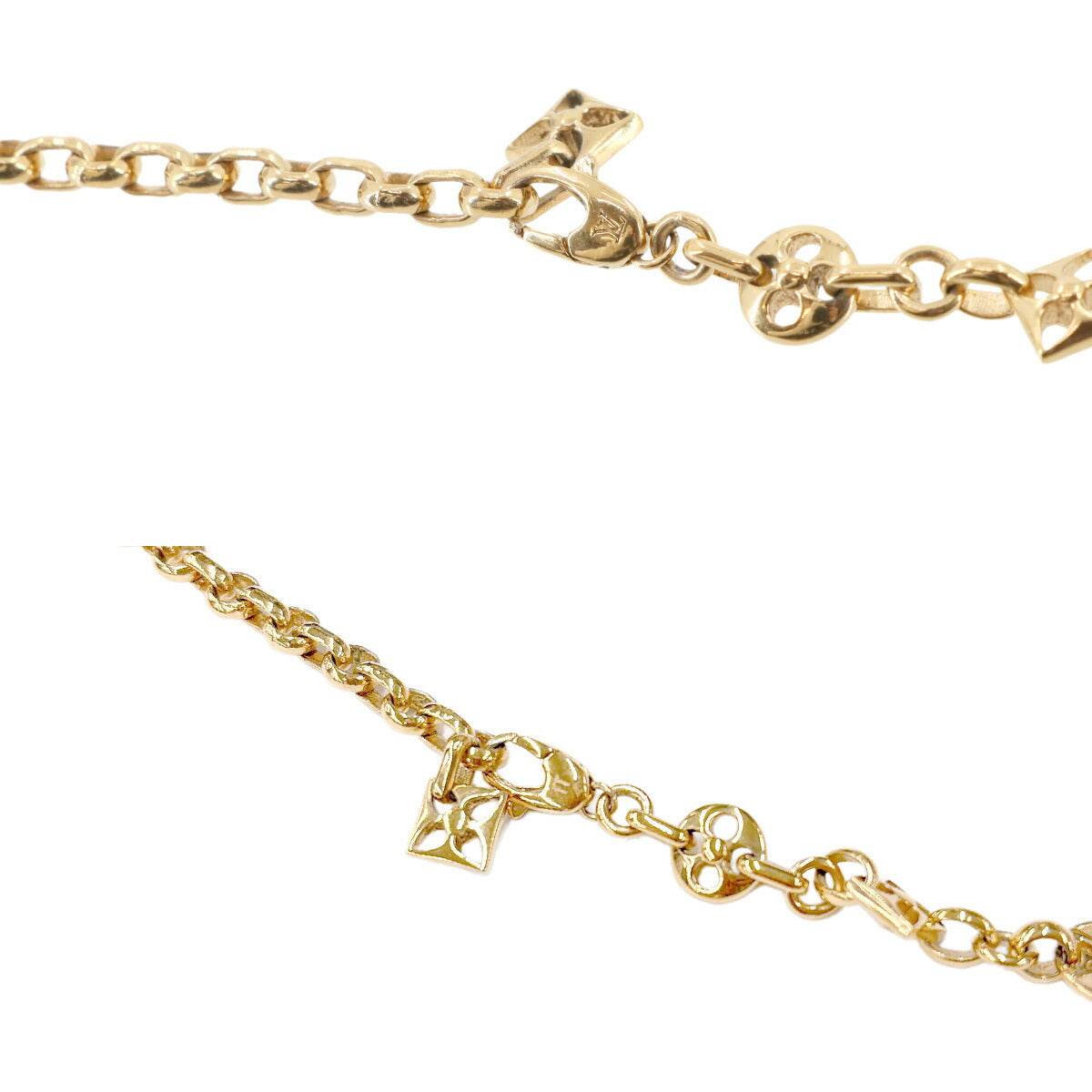 LOUIS VUITTON Crazy in Rock Necklace Gold M00371 Accessory