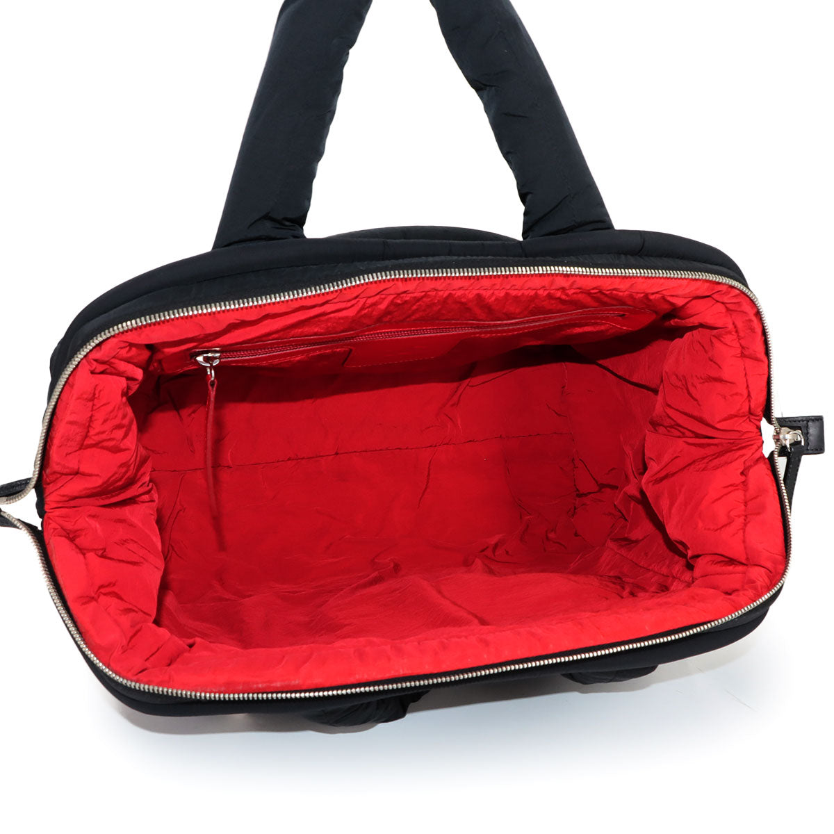 Coco Cocoon Boston Bag Nylon Leather Black A47205 Purse