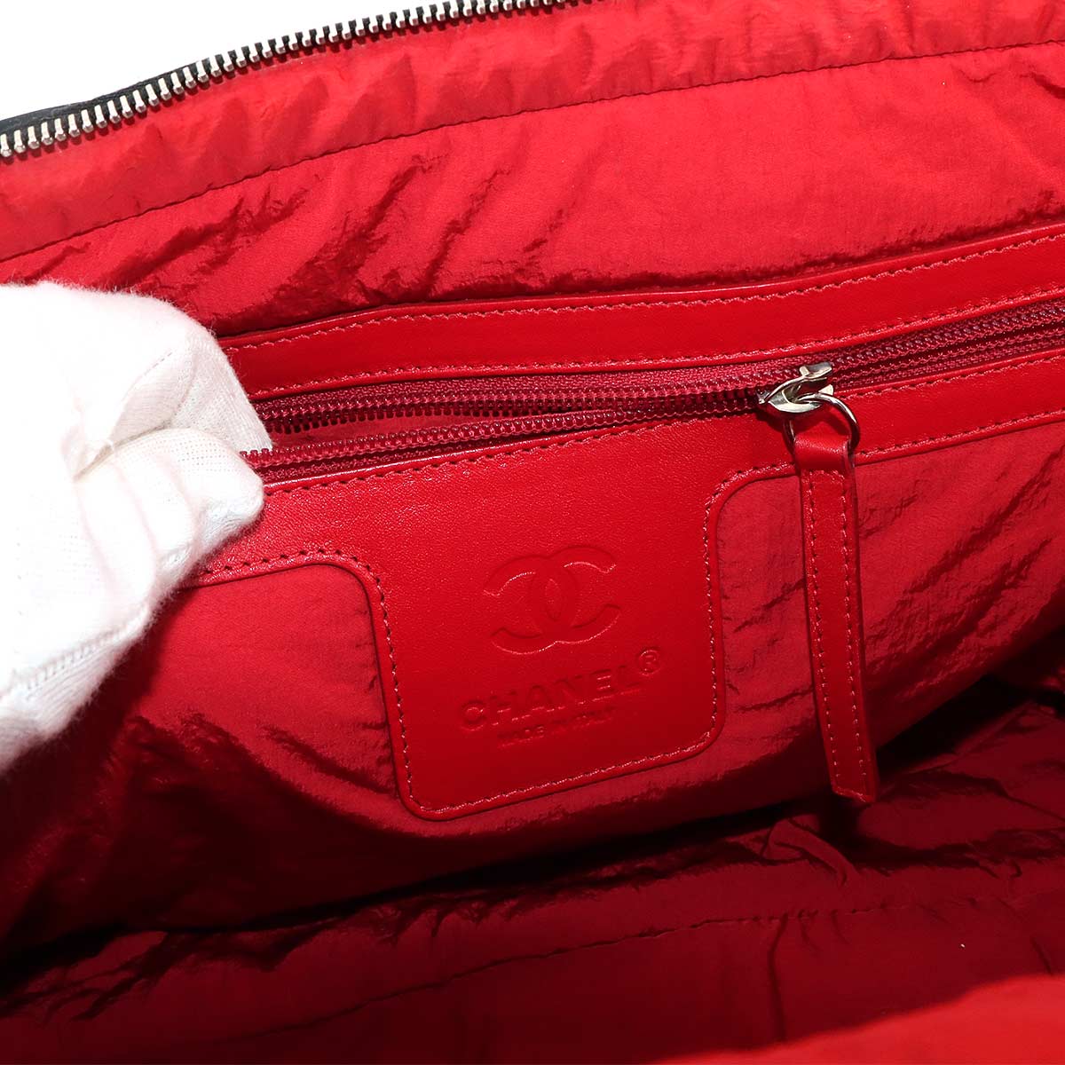 Coco Cocoon Boston Bag Nylon Leather Black A47205 Purse