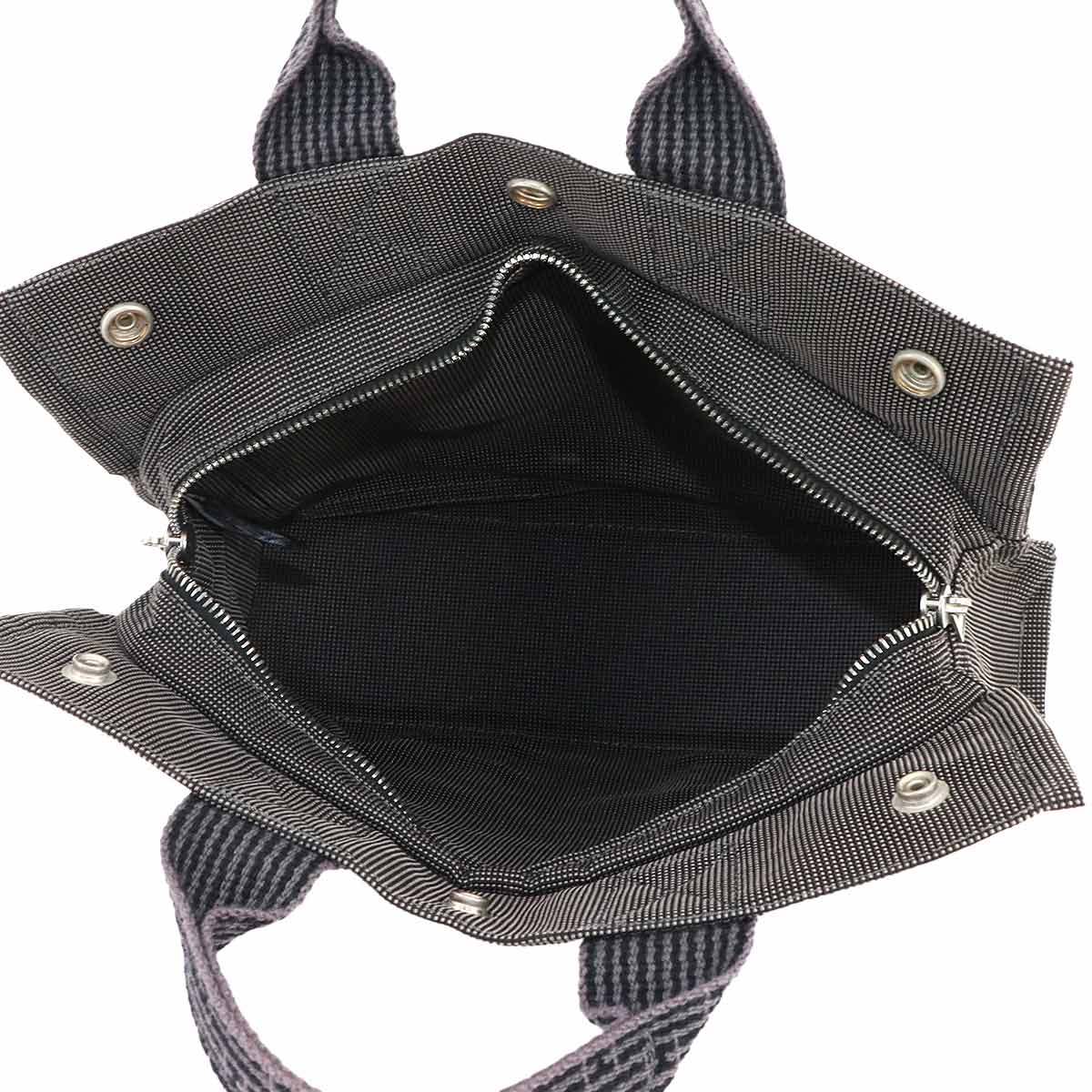 Herline Tote PM Bag Canvas Gray Unisex Purse