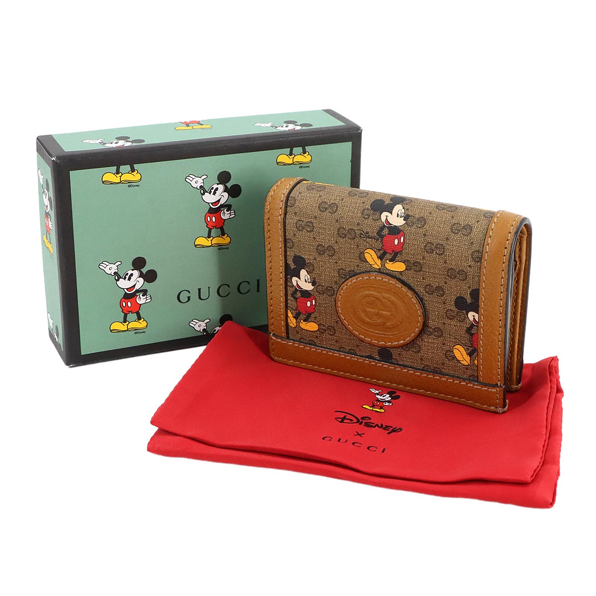 Disney Mickey Micro GG Supreme Compact Wallet 602534 Purse
