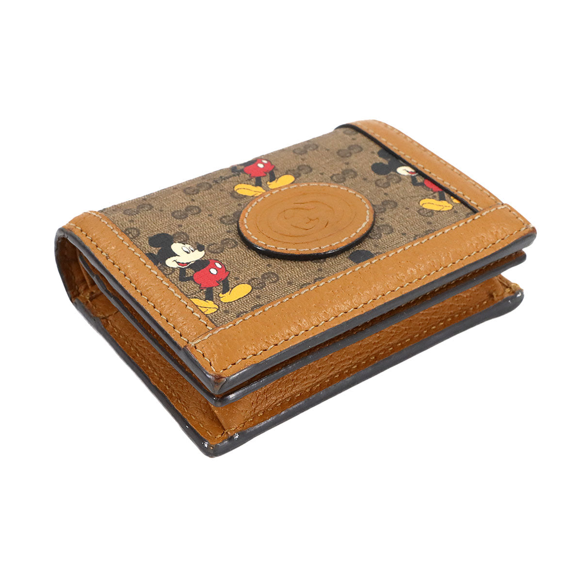 Disney Mickey Micro GG Supreme Compact Wallet 602534 Purse