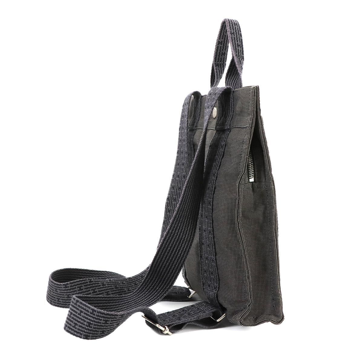 Her Line Ad PM Backpack Canvas Gray Purse