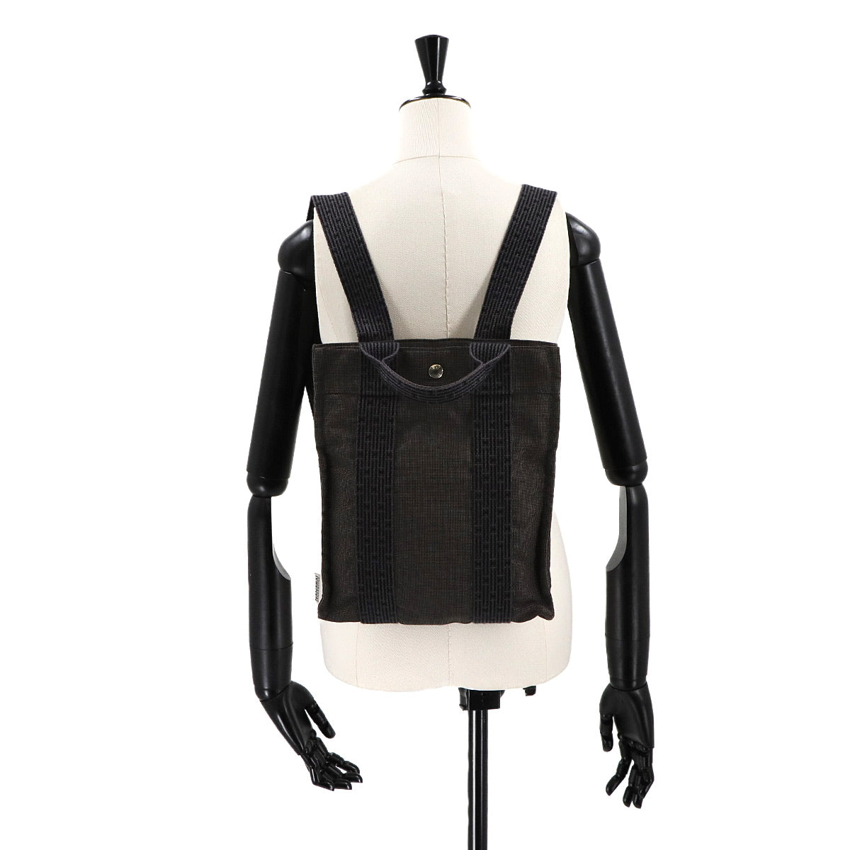 Her Line Ad PM Backpack Canvas Gray Purse