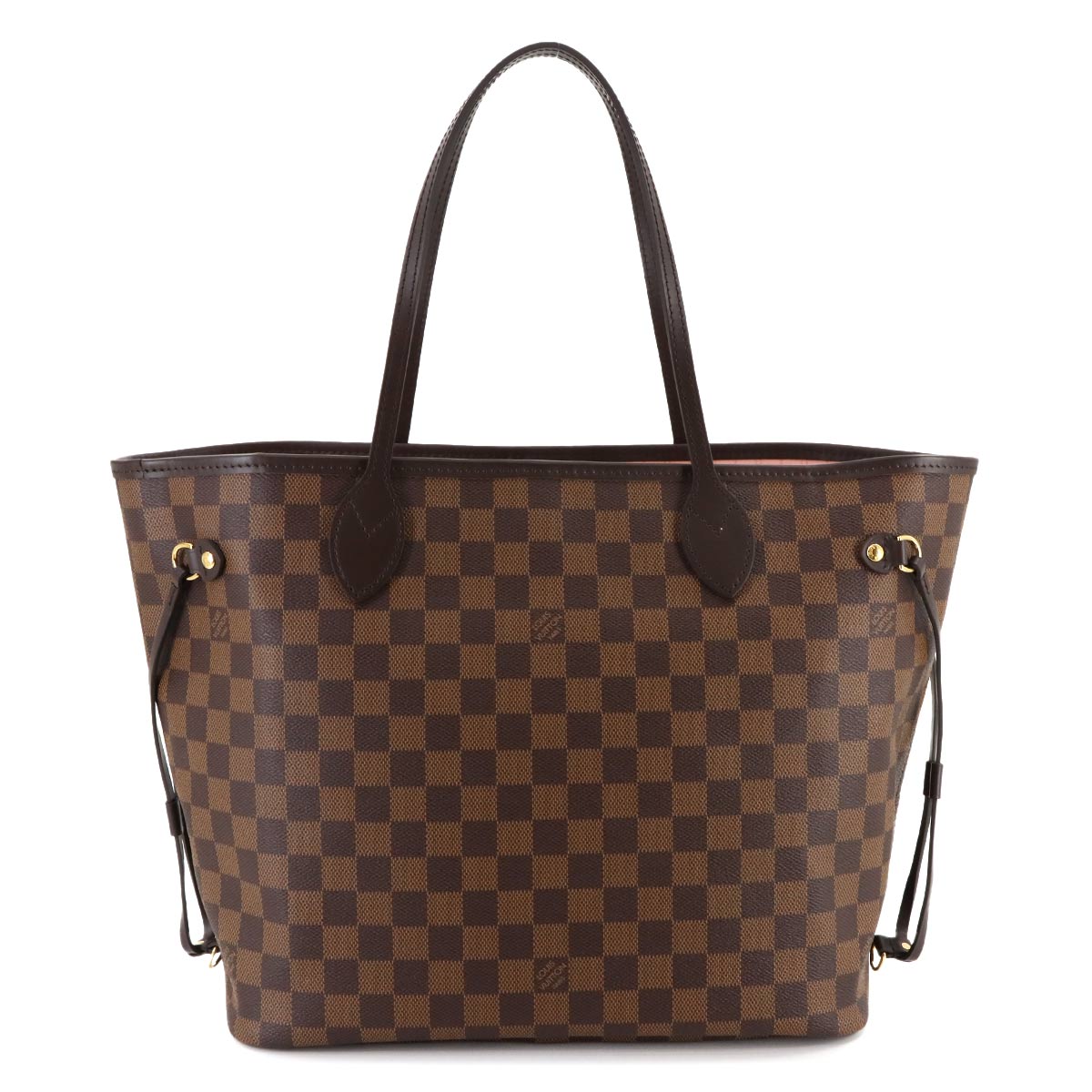 Damier Neverfull MM Tote Bag Rose Ballerine N40598 Purse