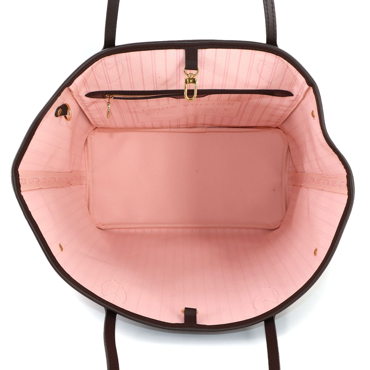 Damier Neverfull MM Tote Bag Rose Ballerine N40598 Purse