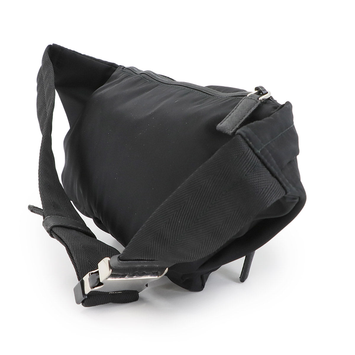 Crossbody Waist Bag Pouch Nylon Nero Black 2VL056 Purse