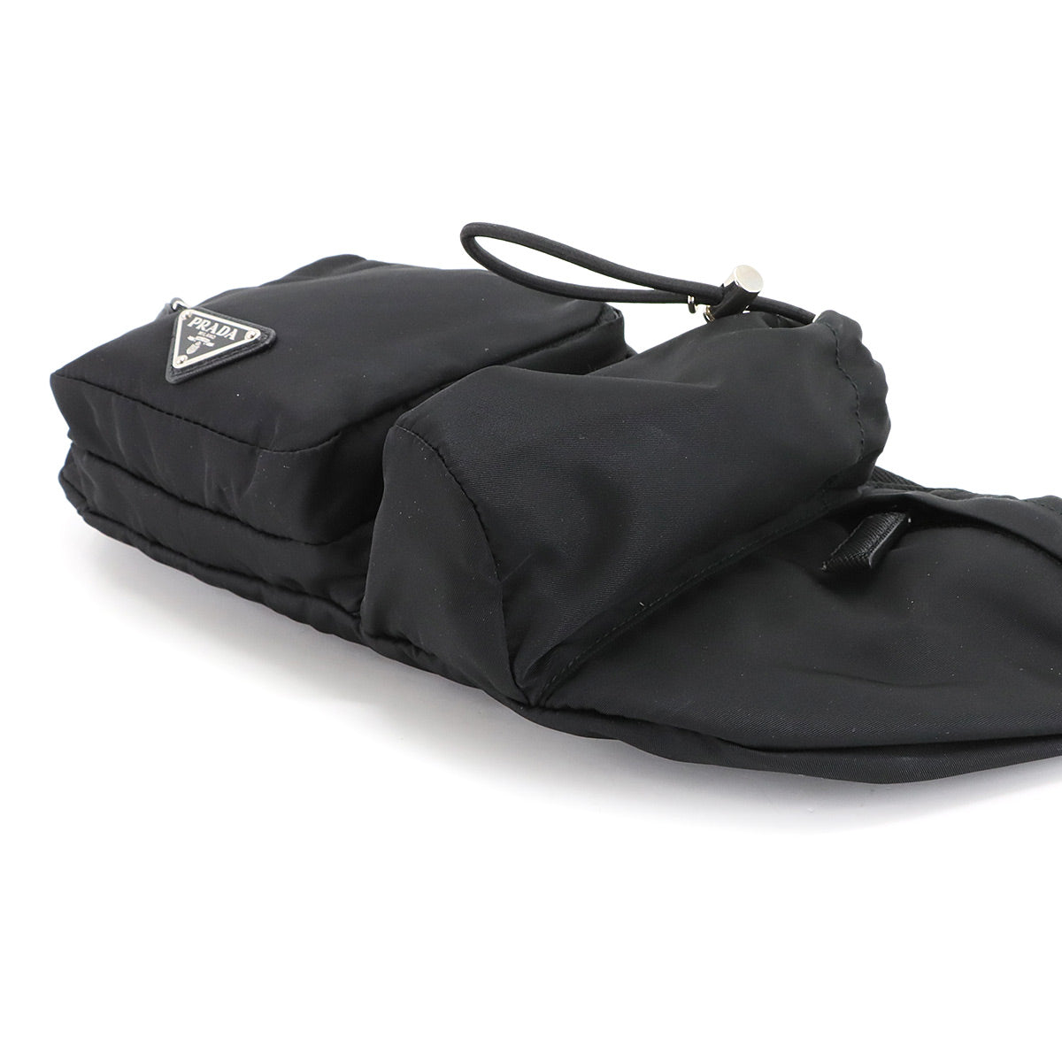 Crossbody Waist Bag Pouch Nylon Nero Black 2VL056 Purse