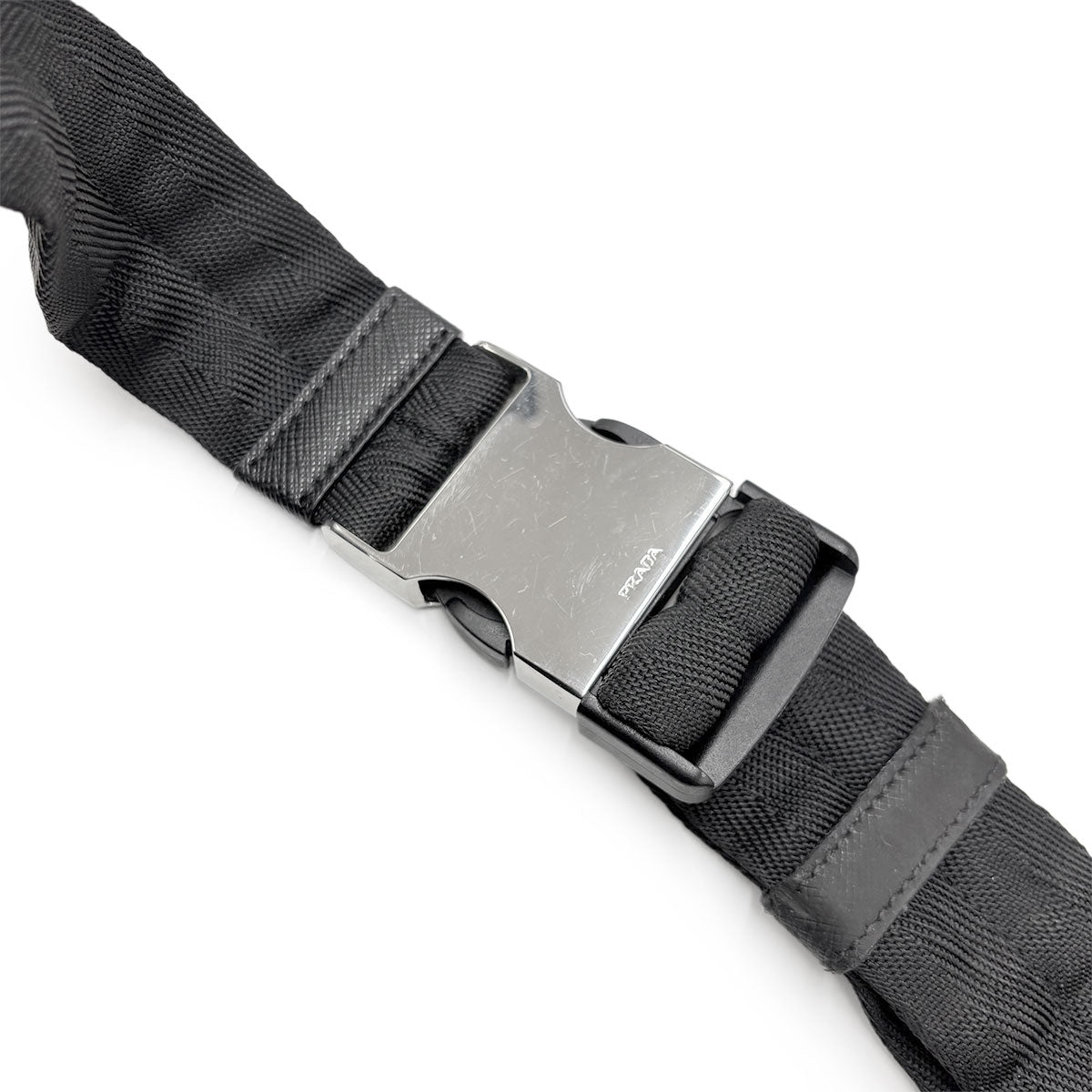 Crossbody Waist Bag Pouch Nylon Nero Black 2VL056 Purse