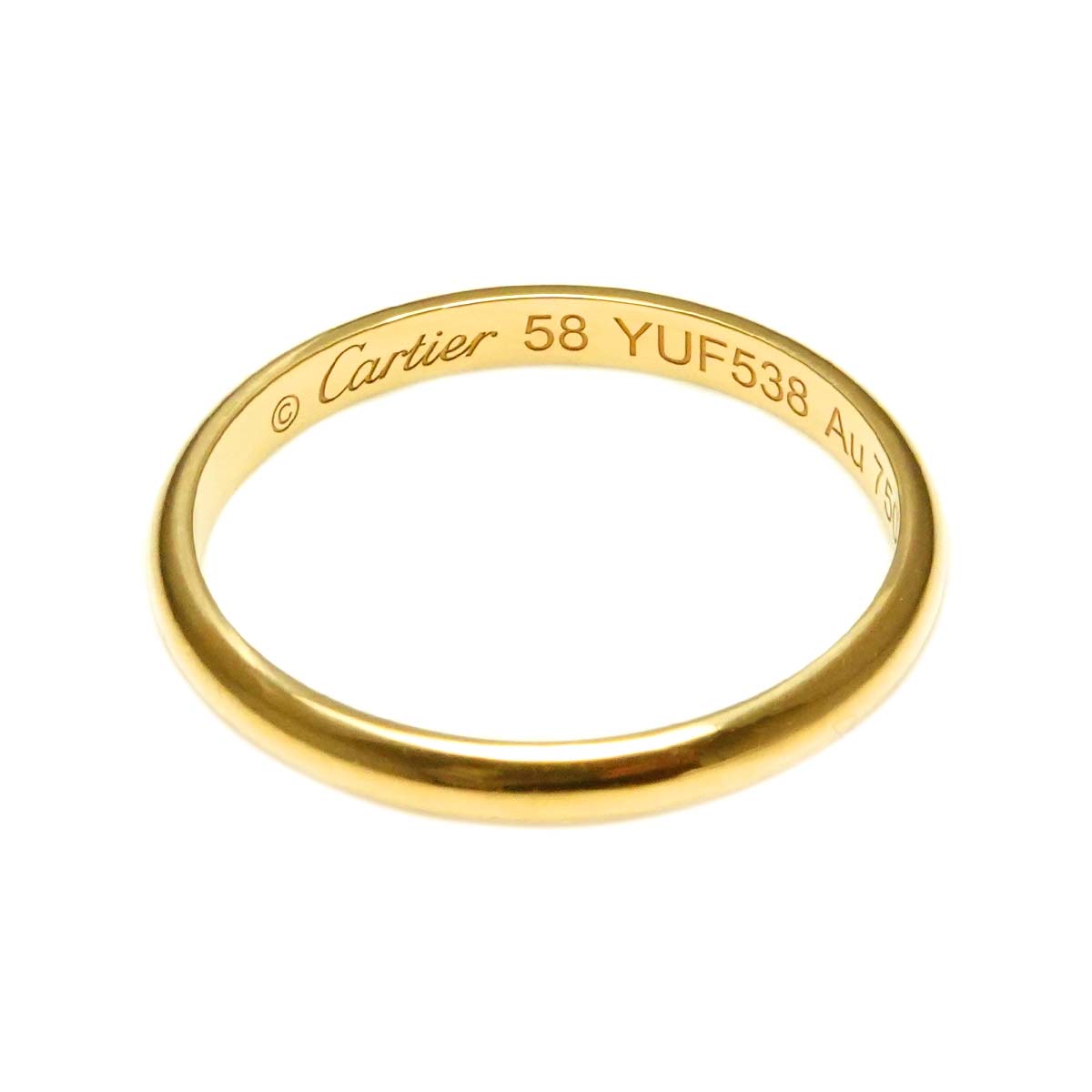Classic Ring 18K Yellow Gold 750 size58 8-8.25(US)