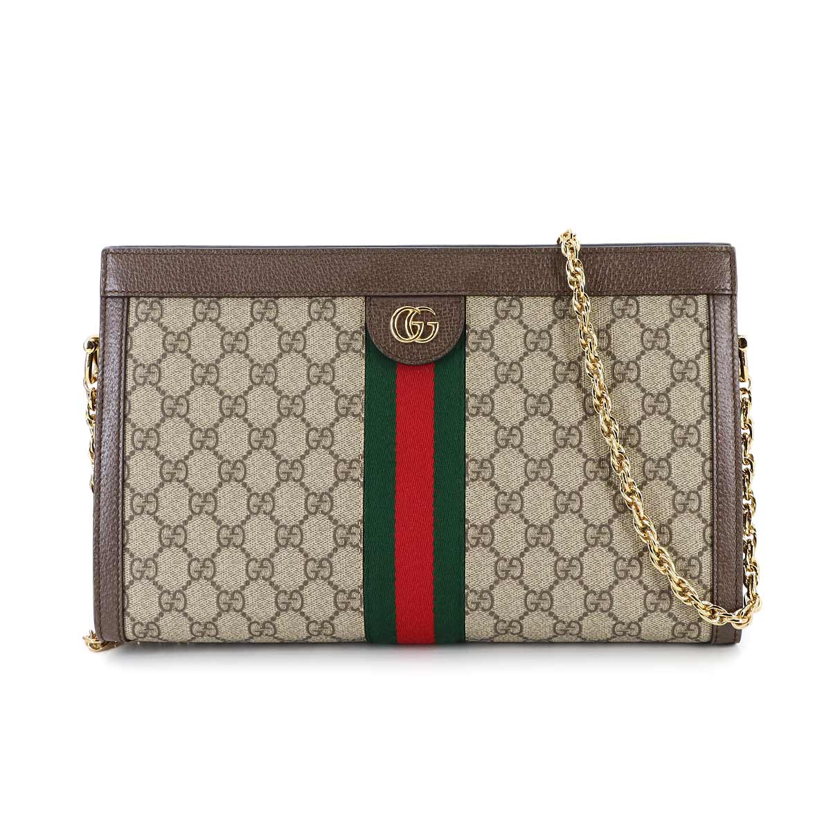 Ophidia GG Medium Shoulder Bag GG Supreme Canvas Beige 503876