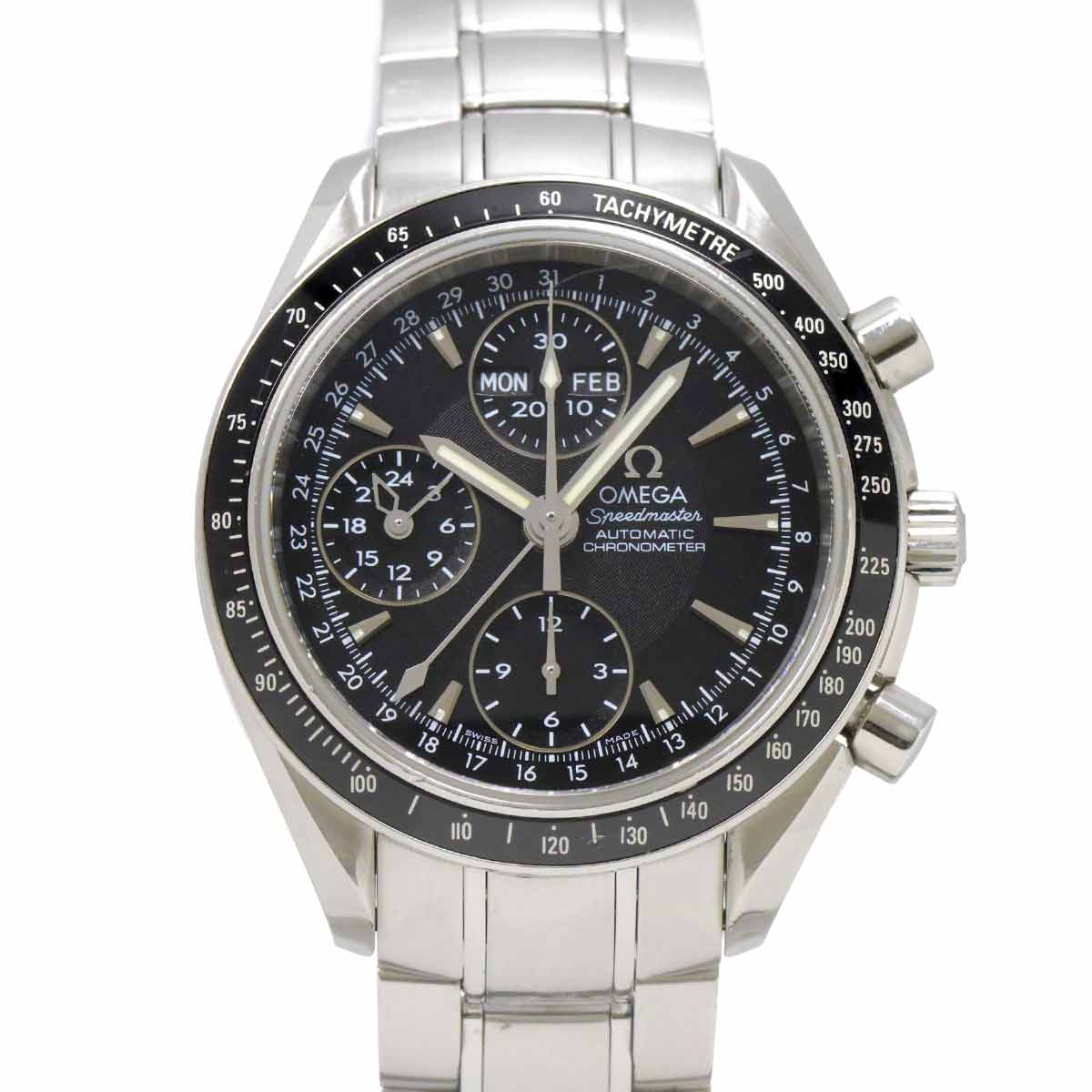 Speedmaster Triple Calendar 3220 50 Automatic Black Dial Mens