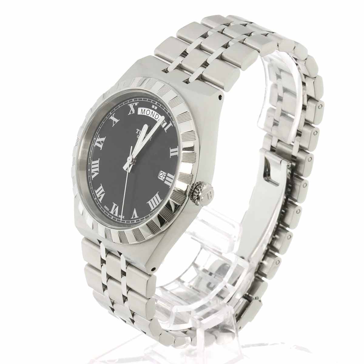 Royal 28600 Automatic Date Black Dial Mens Watch