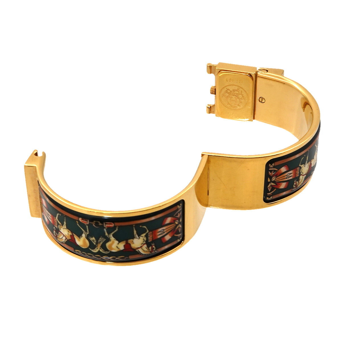 Loquet LO1.201 Quartz Gold Dial Ladies Bngle Watch