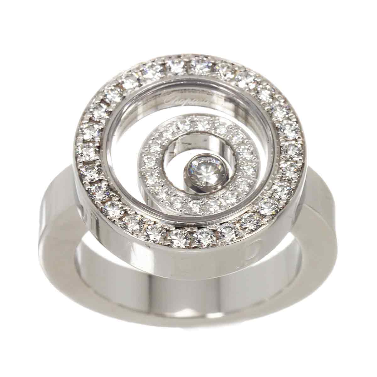 Happy Spirit Diamond Ring 18K WG 750 Size6(US)