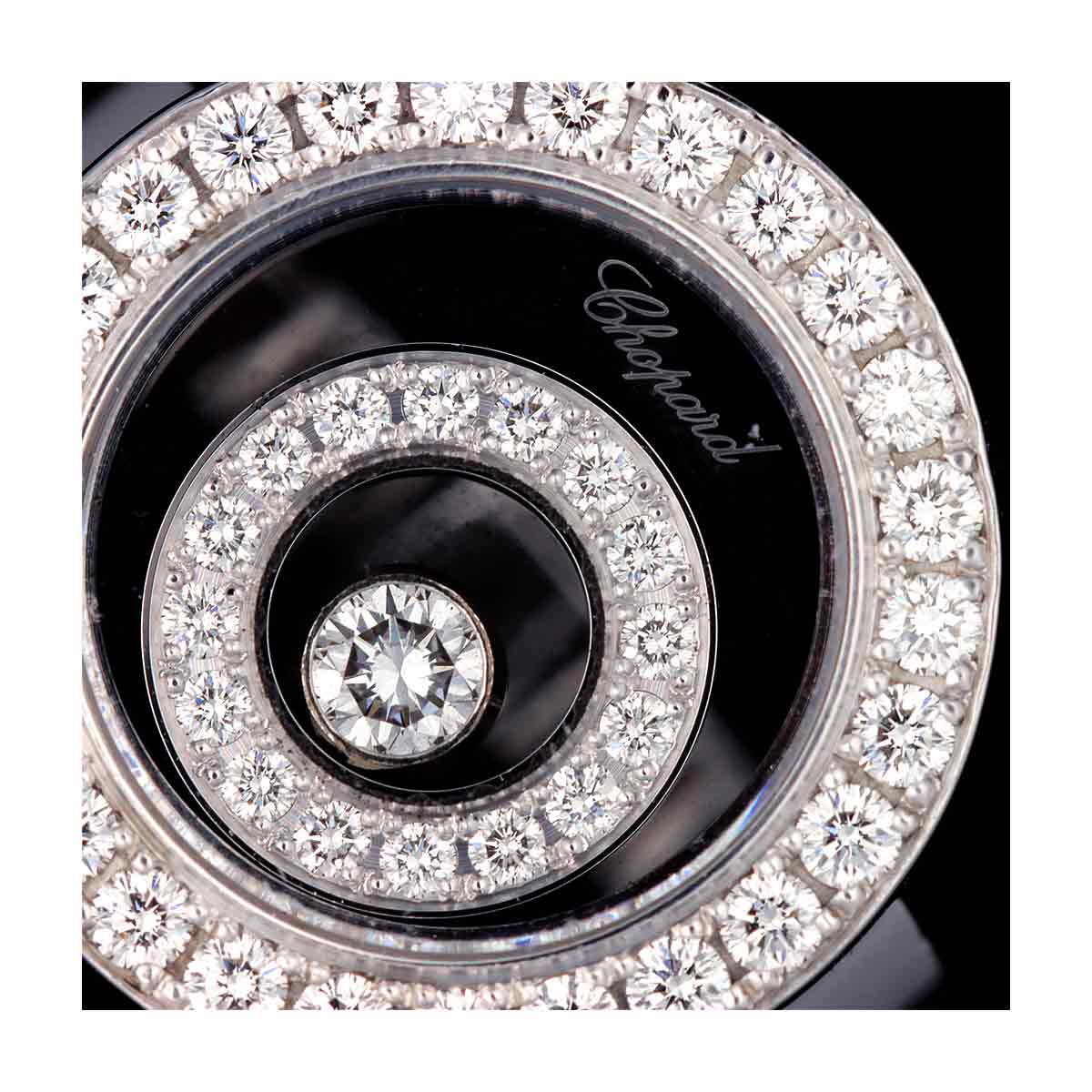 Happy Spirit Diamond Ring 18K WG 750 Size6(US)