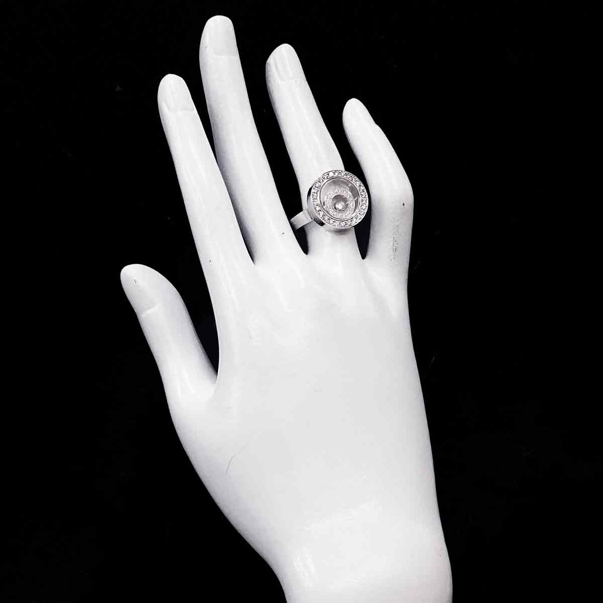 Happy Spirit Diamond Ring 18K WG 750 Size6(US)