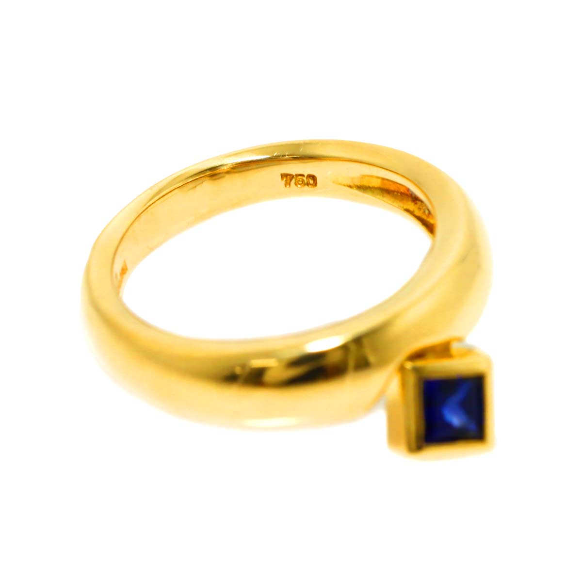 Sapphire Ring 18K YG 750 Size5.25(US)