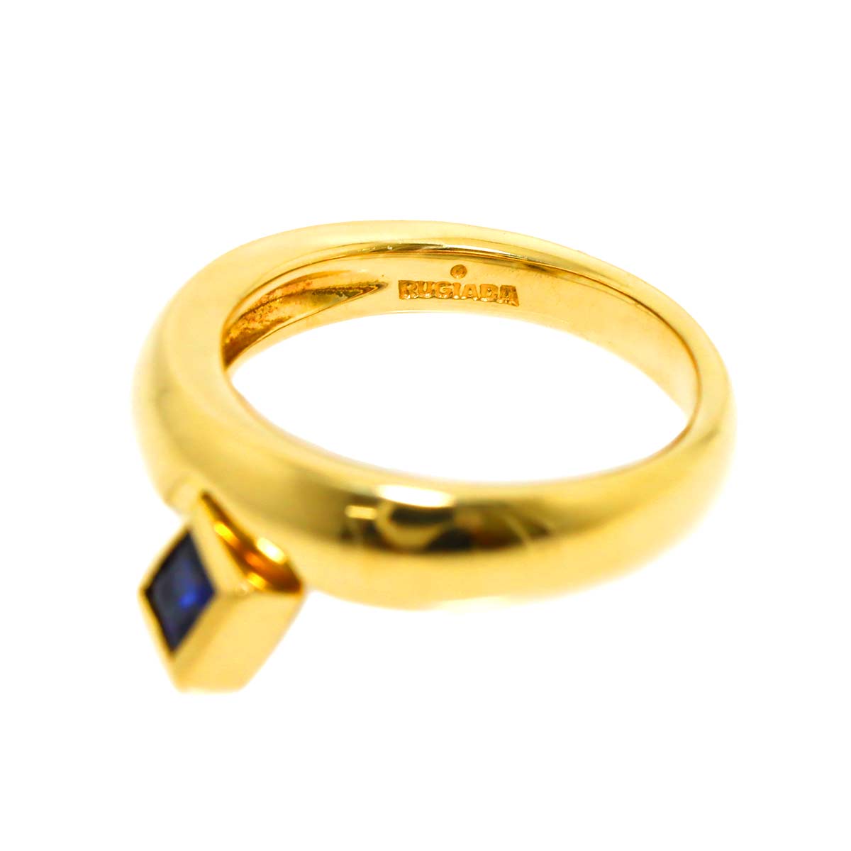 Sapphire Ring 18K YG 750 Size5.25(US)