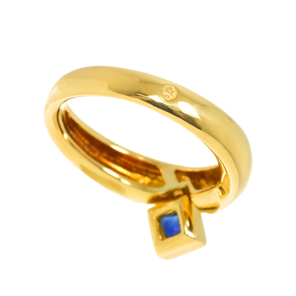 Sapphire Ring 18K YG 750 Size5.25(US)