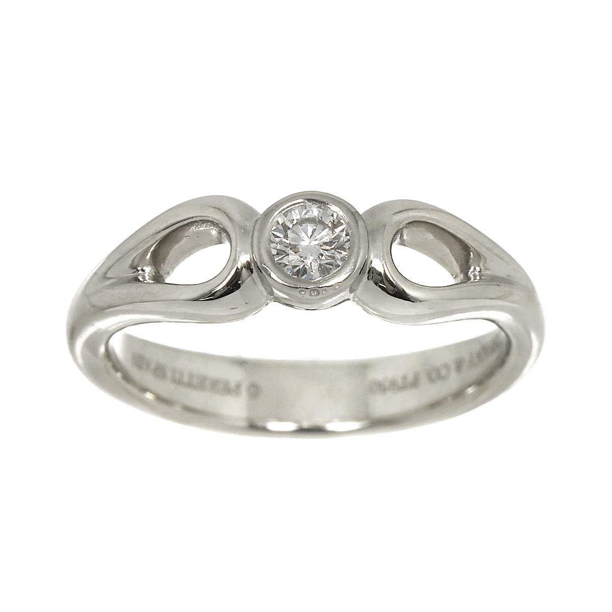 Teardrop Diamond Ring Platinum size6-6.25(US)
