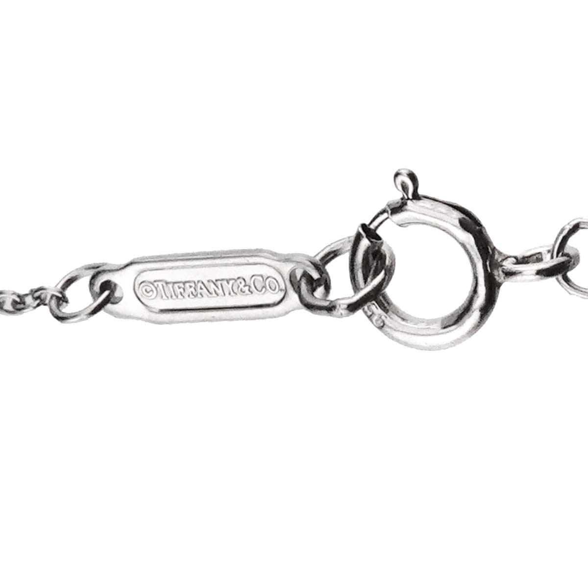 Sentimental Heart Sapphire Diamond Necklace Platinum