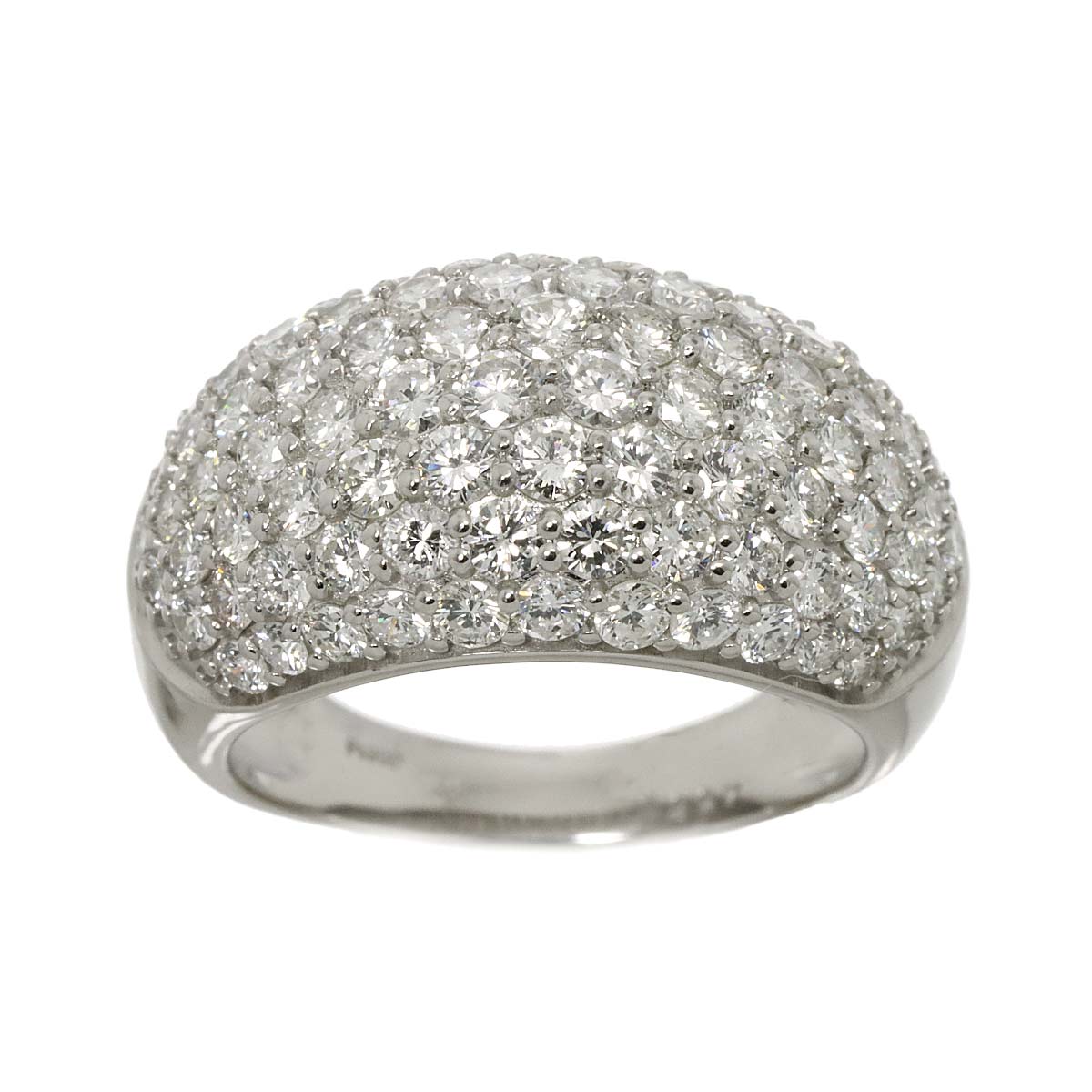 Diamond 4.051ct Ring Pt Platinum size6.75-7.25(US)