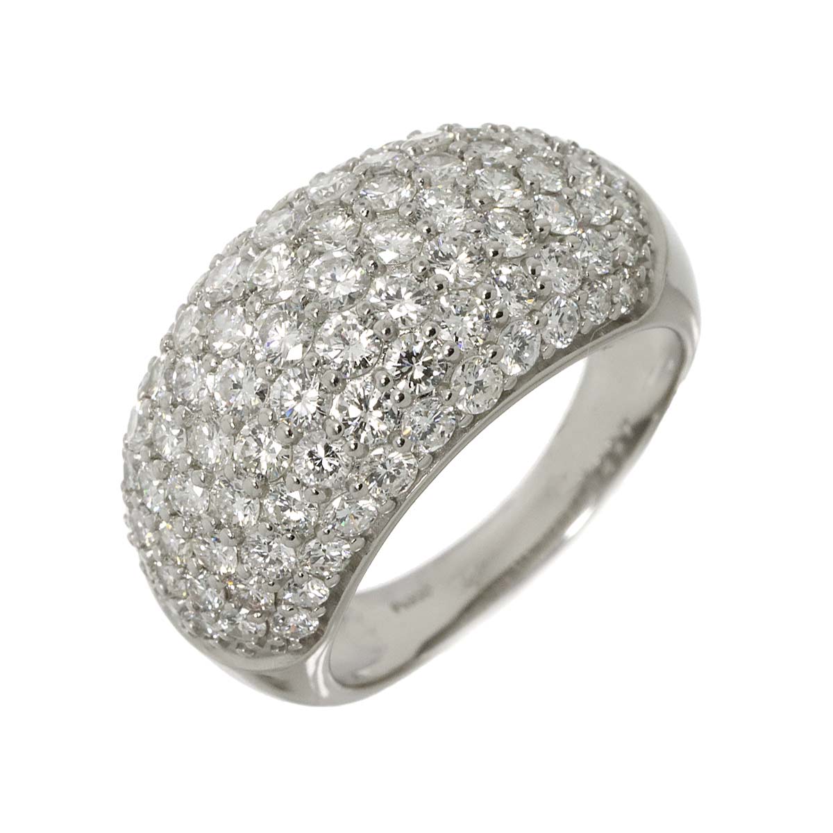 Diamond 4.051ct Ring Pt Platinum size6.75-7.25(US)