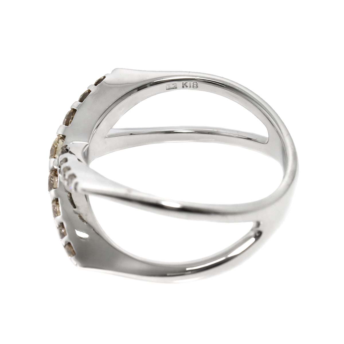 Diamond 1.00ct Ring 18K WG 750 size10-10.25(US)