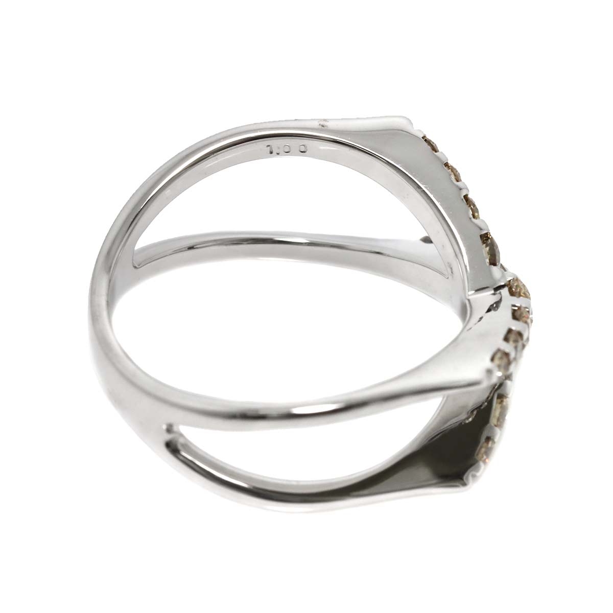 Diamond 1.00ct Ring 18K WG 750 size10-10.25(US)