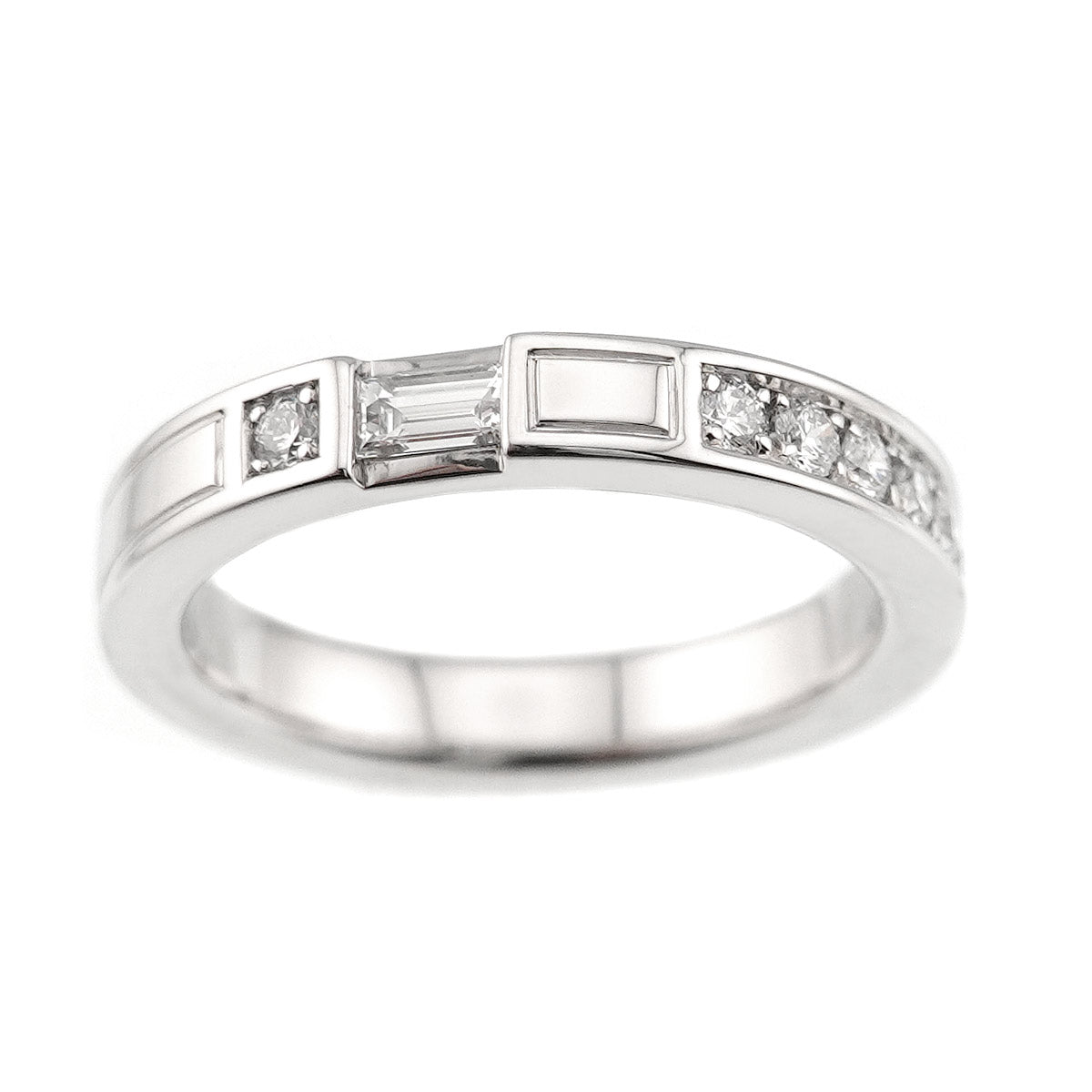 Traffic Diamond Ring Pt Platinum size3.25-3.75(US)