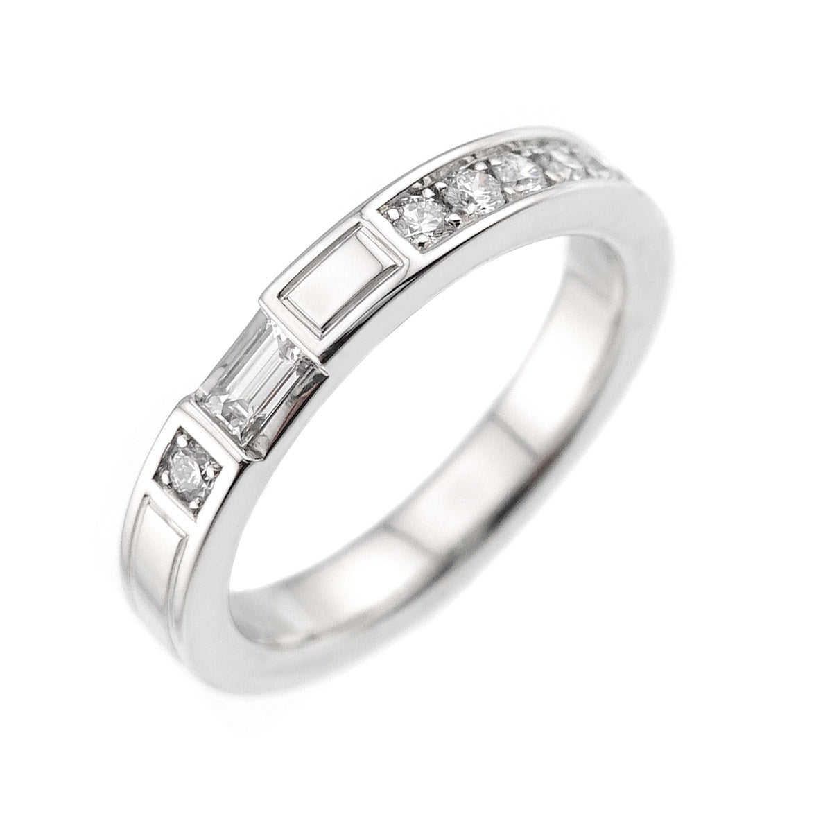 Traffic Diamond Ring Pt Platinum size3.25-3.75(US)