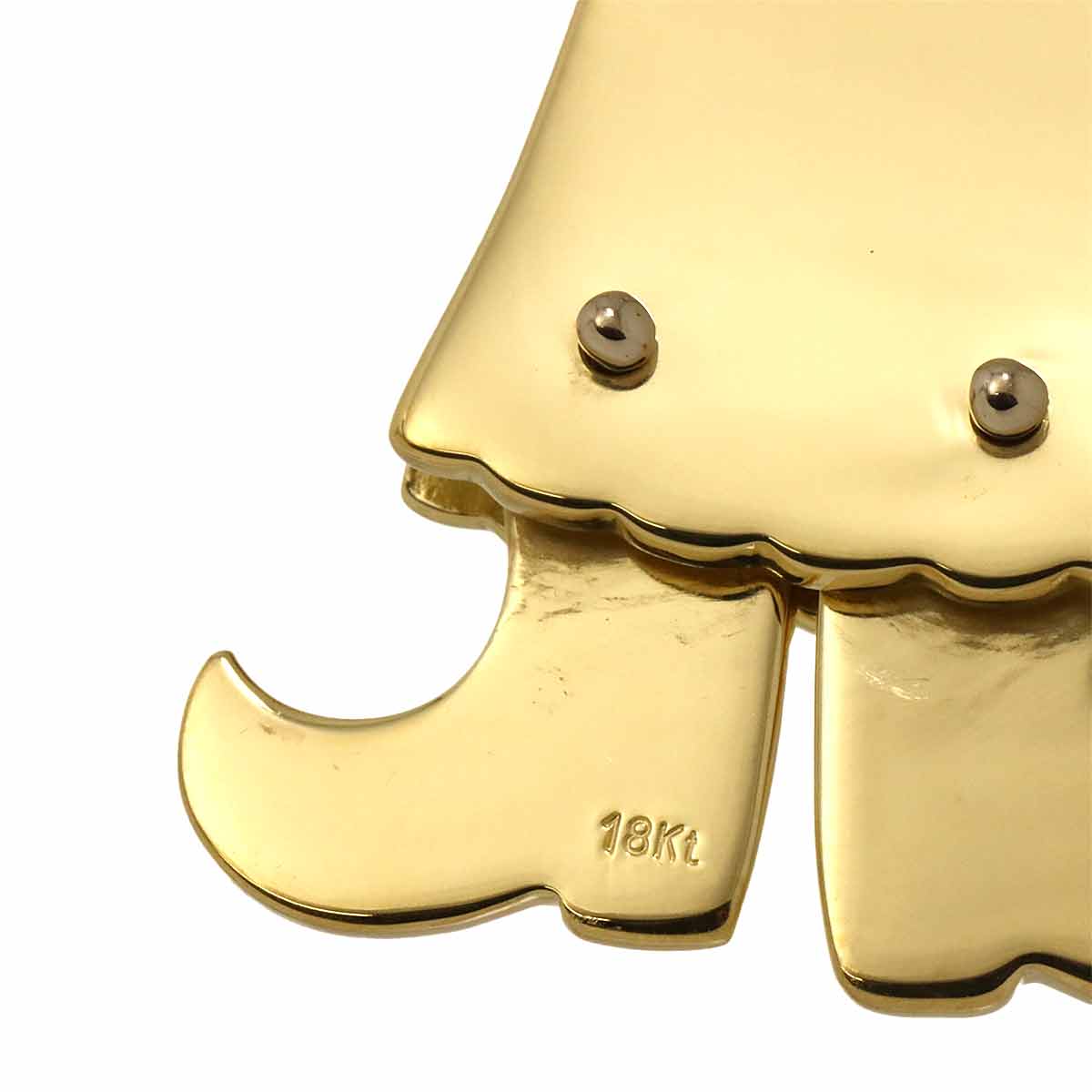 King motif Pendant Top 18K YG 750