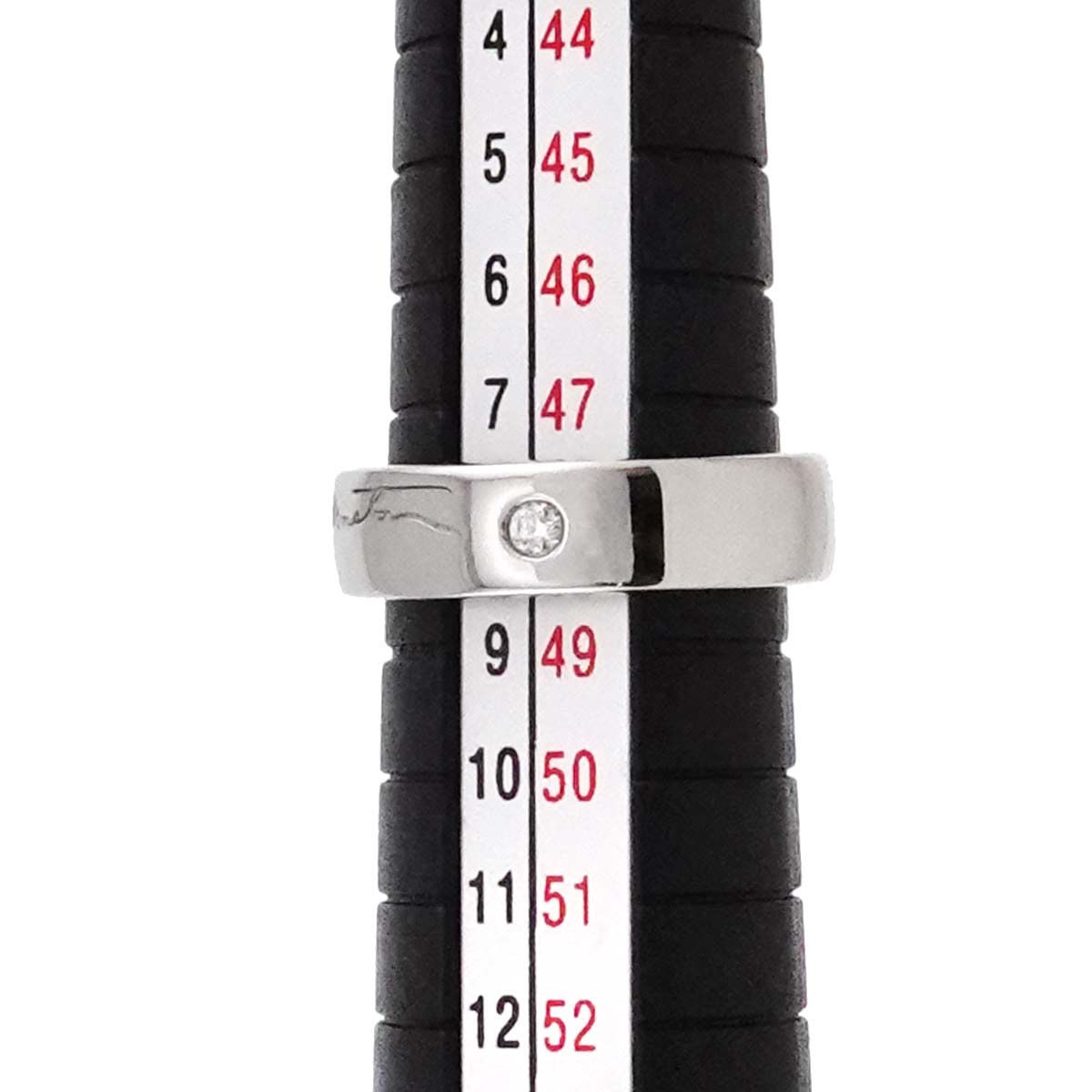 Signature Diamond Ring 18K WG 750 size4.5US)