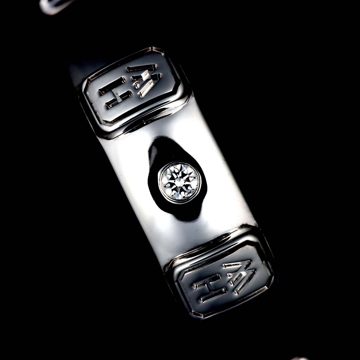 HW Logo Diamond Ring 18K WG 750 size4.5US)