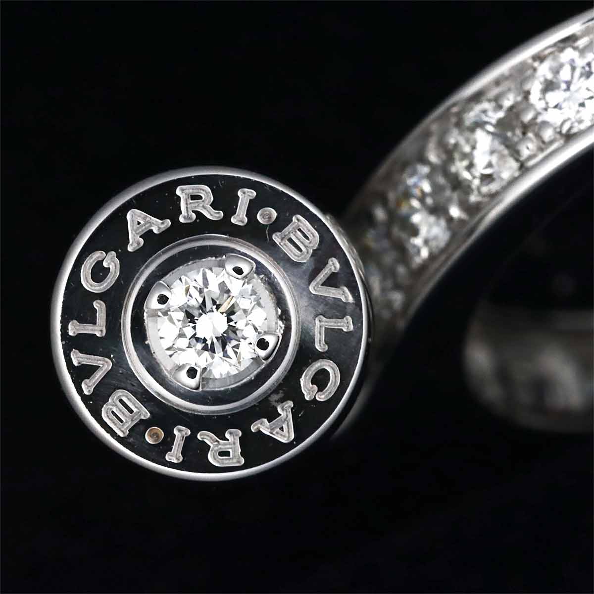 B-ZERO1 Element Diamond Ring 18K WG 750 size5.75-6(US)