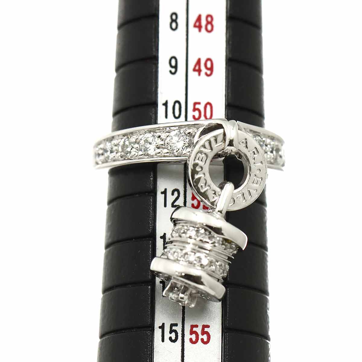 B-ZERO1 Element Diamond Ring 18K WG 750 size5.75-6(US)