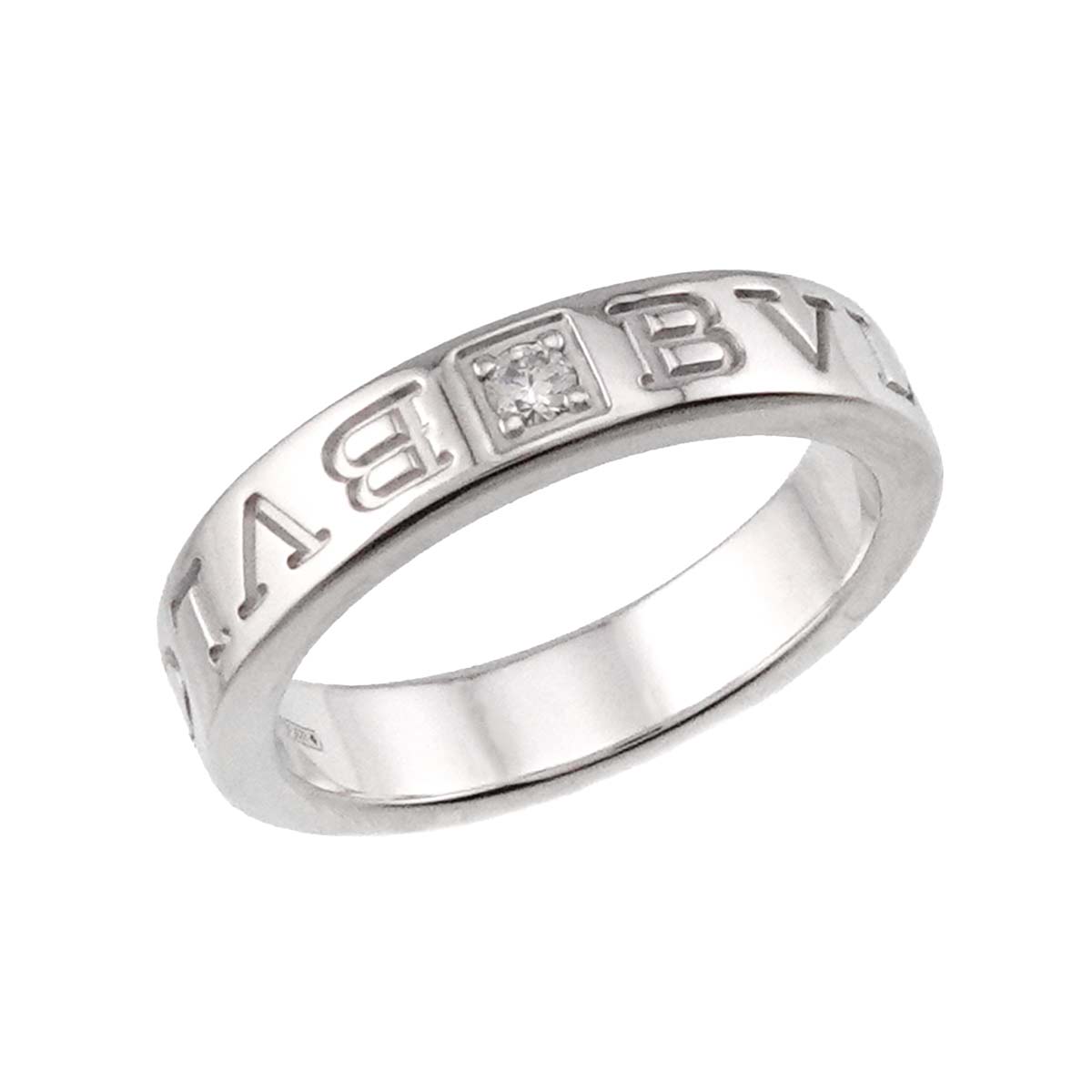 B-ZERO1 Diamond Ring 18K WG 750 size5.5-5.75(US)